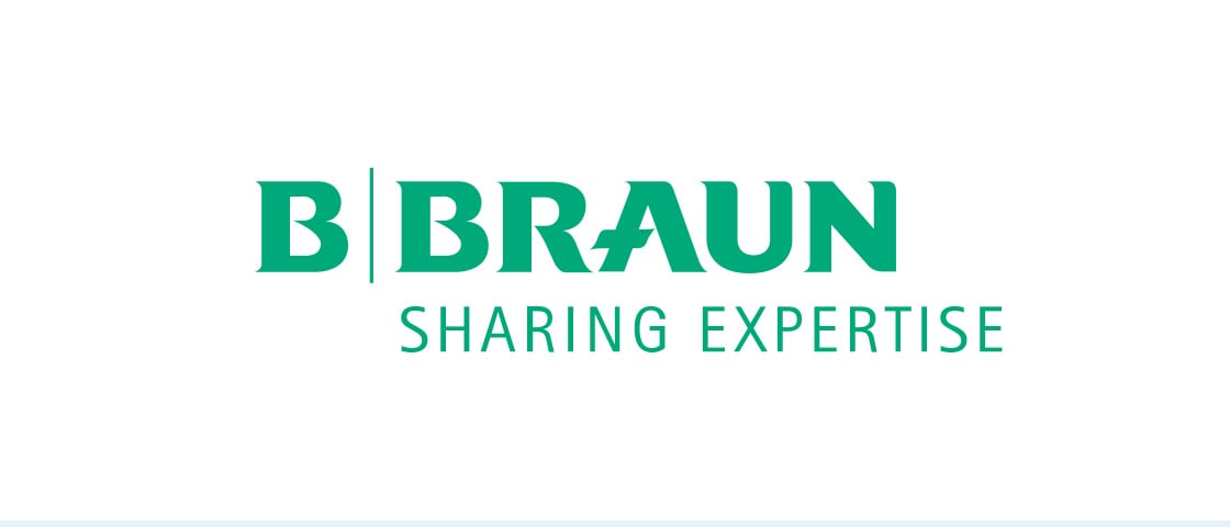 B. Braun logo with the tagline Sharing Expertise, customer of KOCH Pac-Systeme