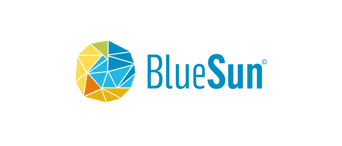 BlueSun logo, the Spanish household products manufacturer featured in this KOCH packaging reference