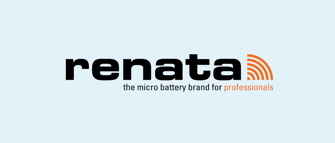 Renata logo with the claim the micro battery brand for professionals, customer in this KOCH reference