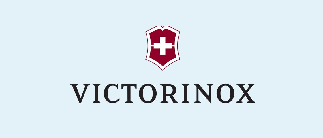 Victorinox logo with red shield emblem and white cross, customer in this KOCH packaging reference