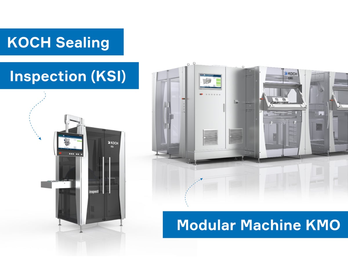 KOCH KMO modular packaging machine and KSI seam inspection system, both launched in 2025 by KOCH Pac-Systeme