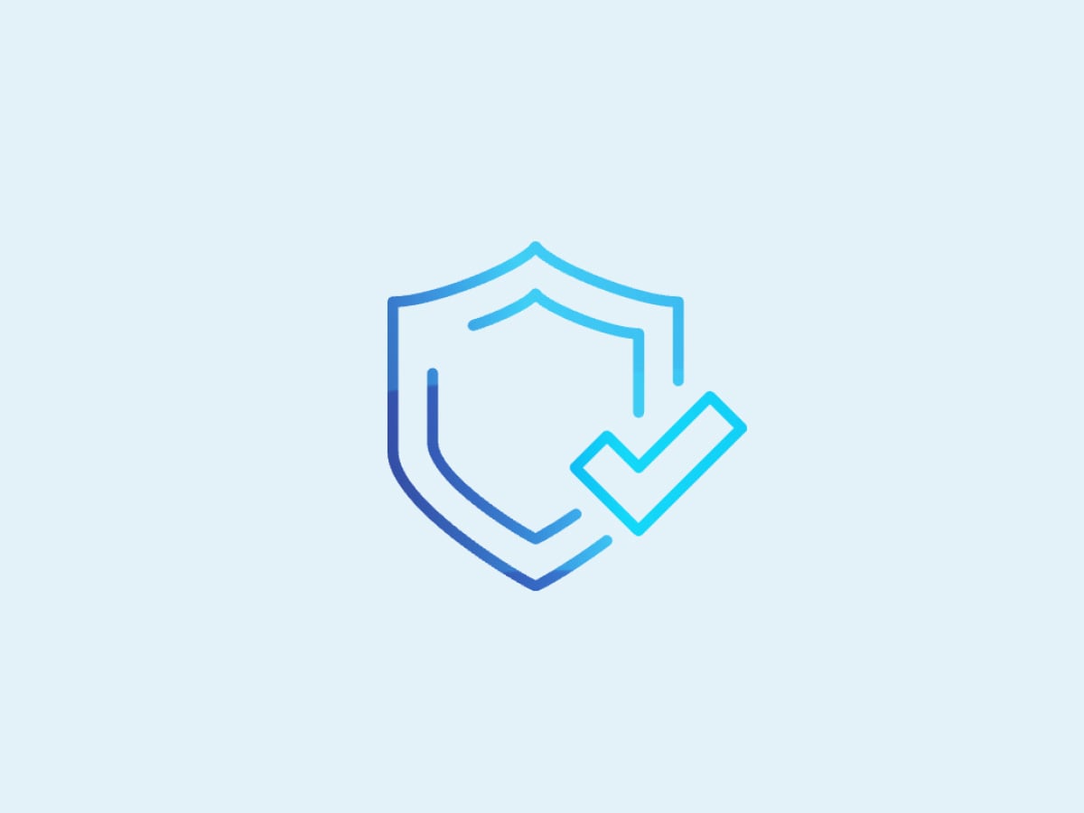 Icon of a shield with a checkmark, symbolising quality assurance and reliable packaging solutions at KOCH Pac-Systeme