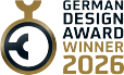 German Design Award 2026 Winner badge, awarded to KOCH Pac-Systeme