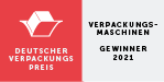 Deutscher Verpackungspreis 2021 Winner badge in the category Verpackungsmaschinen, awarded to KOCH Pac-Systeme