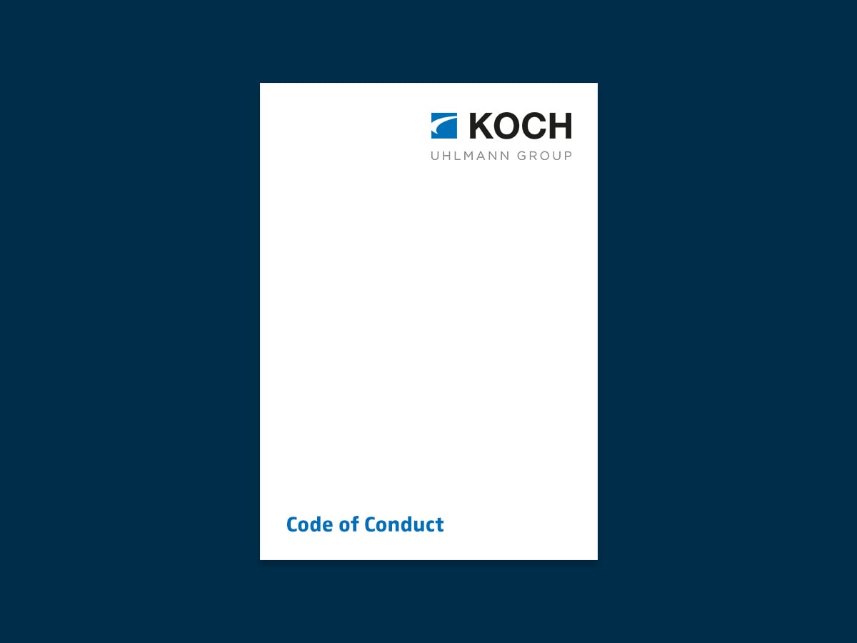 Cover of the KOCH Pac-Systeme Code of Conduct document available for download on the Code of Conduct page