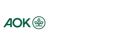 AOK logo – health insurance partner of KOCH Pac-Systeme