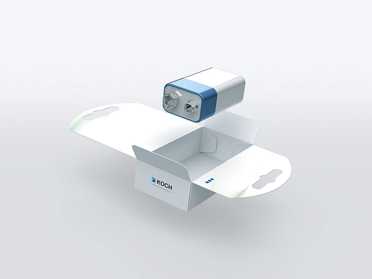 cycleBox sustainable packaging product image – Recyclable cardboard box with inward-folded sealing